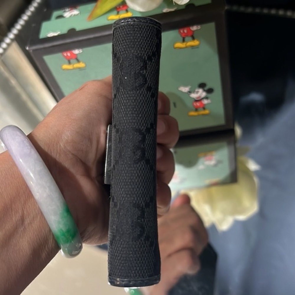 🖤GUCCI GG MONOGRAM CANVAS LEATHER CARD WALLET - Picture 5 of 13